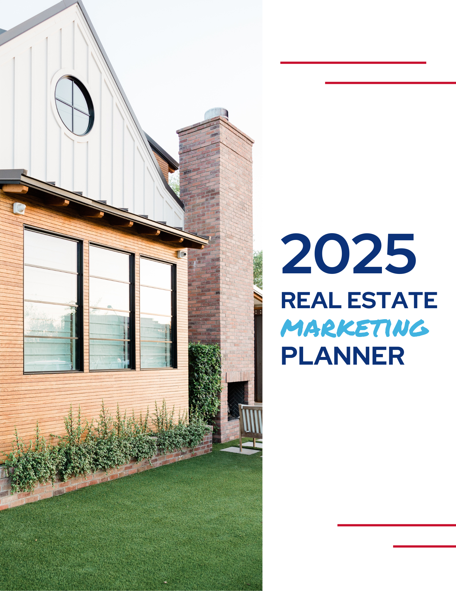 2025 Real Estate Agent Marketing Planner Graphic