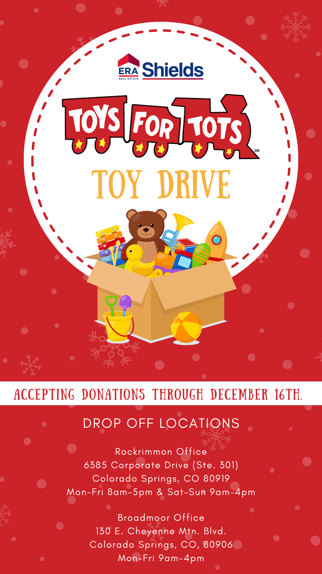 Toys for Tots Toy Drive Flyer (Vertical)